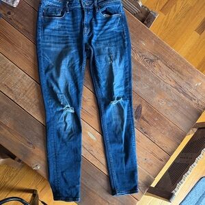 Vigoss Dark Blue Distressed Skinny Jeans